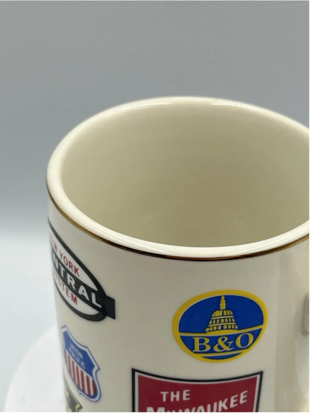 Railroad Train Logo Coffee Cup Mug With 15 Different Logos Union Pacific Amtrak